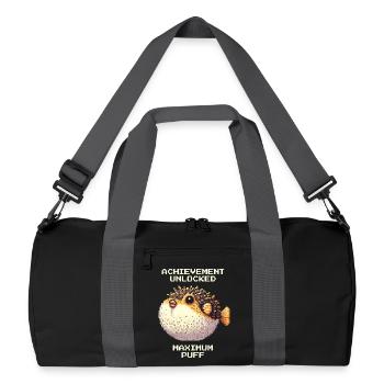 Achievement: Maximum Fluff | Puffer Fish RPG - Recycled Duffel Bag - black/graphite grey - Front
