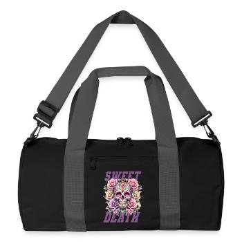 Fleurs Crâne Beauté Floraison - Sac de sport recyclé - noir/gris graphite - Devant