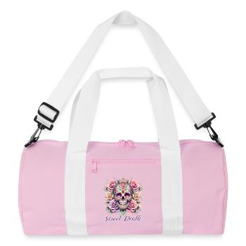Fleurs Crâne Beauté Floraison - Sac de sport recyclé - rose/blanc - Devant