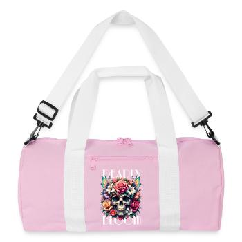 Fleurs Crâne Beauté Floraison - Sac de sport recyclé - rose/blanc - Devant