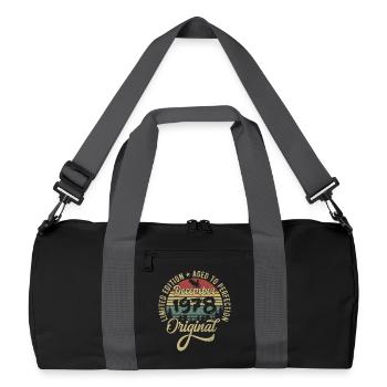 Décembre 1978 - Légende depuis décembre 1978 - Sac de sport recyclé - noir/gris graphite - Devant