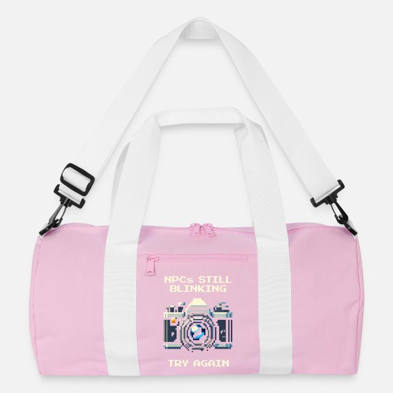 NPC is still blinking | Try again, portrait Recycled Duffel Bag