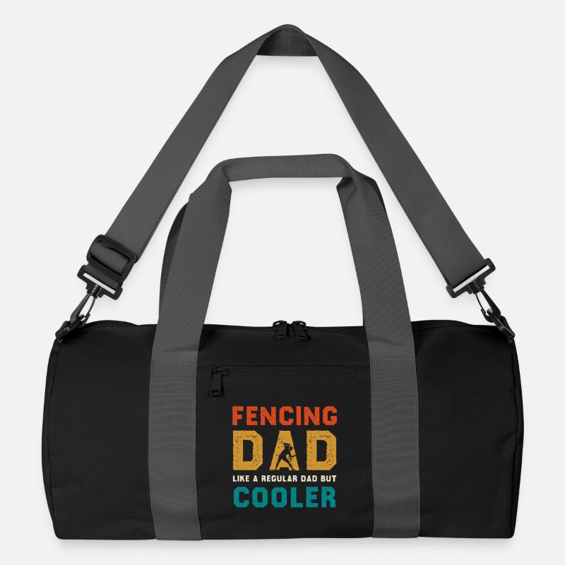 Fencing Dad Cooler Than Regular Dad Recycelte Duffel Bag