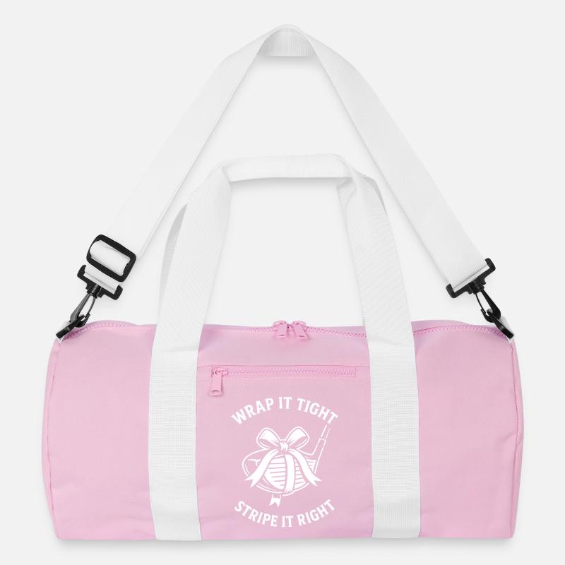 Wrap It Tight Stripe It Right Golf Humor Recycelte Duffel Bag