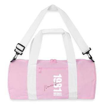 44. Geburtstag Original November Jahrgang 1981 - Recycelte Duffel Bag - Rosa/Weiß - Vorne