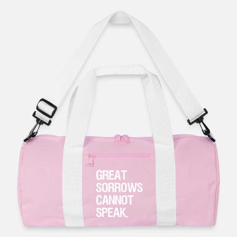great sorrows cannot speak Recycelte Duffel Bag