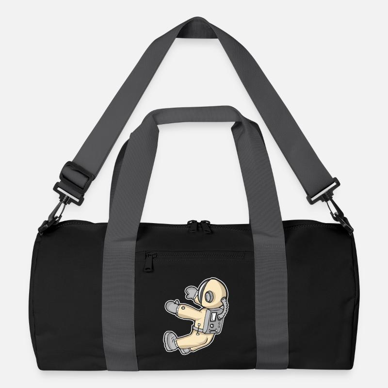 SPACE - Recycelte Duffel Bag - Schwarz/Graphitgrau