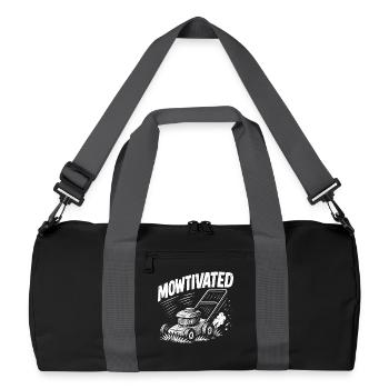 Motorisé - Sac de sport recyclé - noir/gris graphite - Devant