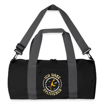 Vacances à la mer du Nord HAVE SYLT FEVER Drôle - Sac de sport recyclé - noir/gris graphite - Devant