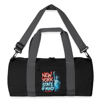 New York State of Mind – Graffiti Street Art Look - Recycled Duffel Bag - black/graphite grey - Front