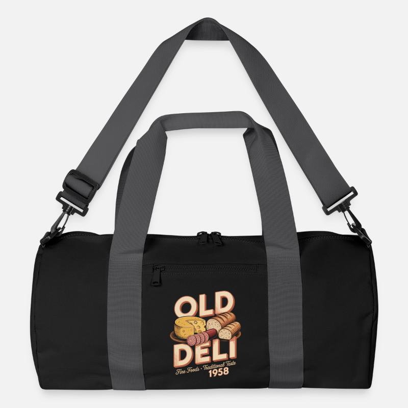 Vintage Feinkost Werbung Recycelte Duffel Bag