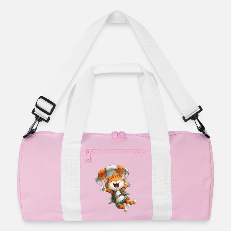 Paraglider Katze Luftabenteuer Recycelte Duffel Bag