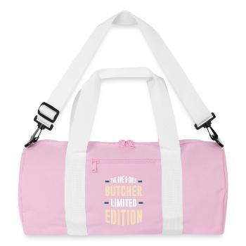 Der Einzige Schlachter Limited Edition - Recycelte Duffel Bag - Rosa/Weiß - Vorne