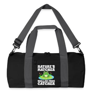Frog Catcher Nature ́s Matcher Skilled Catcher Frog - Recycled Duffel Bag - black/graphite grey - Front