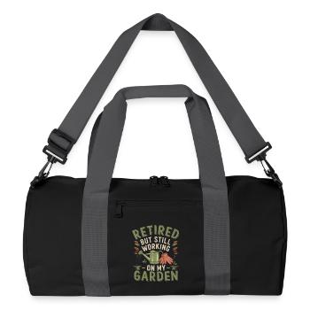 Humor Pensioner - Recycled Duffel Bag - black/graphite grey - Front
