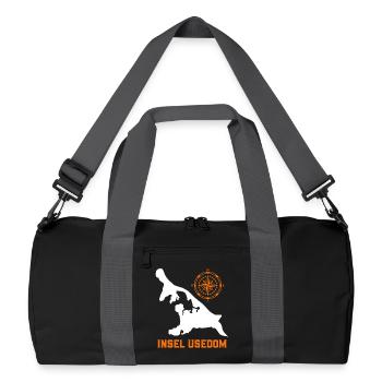 Island USEDOM BALTIC SEA Holiday Lighthouse Funny - Recycled Duffel Bag - black/graphite grey - Front