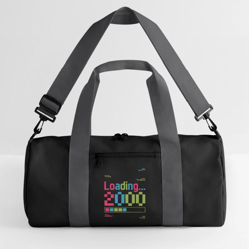 Loading 2000 pixel loading screen Recycled Duffel Bag