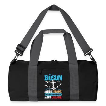 BÜSUM MA VILLE MON NORD MES VACANCES Drôle - Sac de sport recyclé - noir/gris graphite - Devant