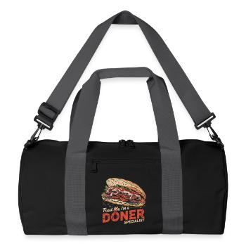 Doner Kebab Humour - Sac de sport recyclé - noir/gris graphite - Devant