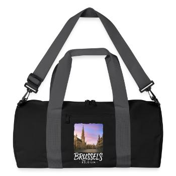Brussels Belgium - Recycled Duffel Bag - black/graphite grey - Front