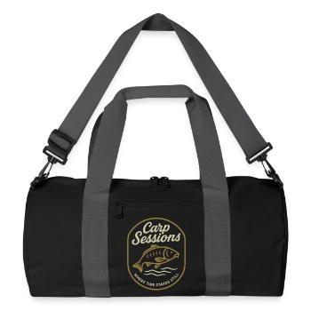 Carp Sessions Where Time Stands Still - Recycled Duffel Bag - black/graphite grey - Front