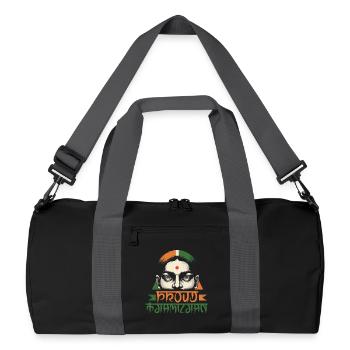 Tamil Tamilisch Sri Lanka - Recycled Duffel Bag - black/graphite grey - Front