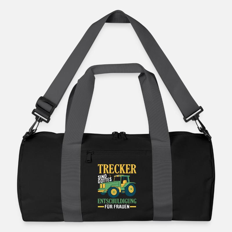 Traktorfahrer Hobby Bauer Traktor Männer Spruch Recycelte Duffel Bag