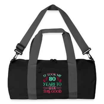 Il a fallu 80 ans pour être aussi beau - Sac de sport recyclé - noir/gris graphite - Devant