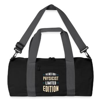 Einziger Physiker Limited Edition - Recycelte Duffel Bag - Schwarz/Graphitgrau - Vorne