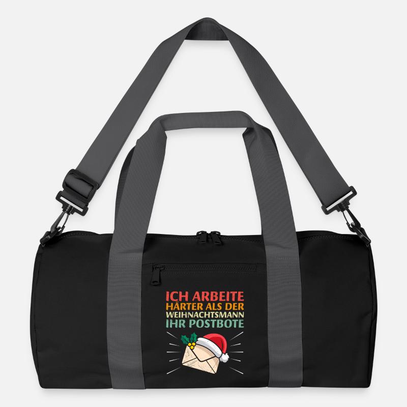 Postbote ARBEITE HÄRTER ALS DER WEIHNACHTSMANN Recycelte Duffel Bag