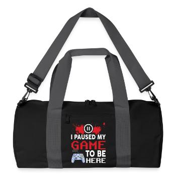 Joueur de jeu - Sac de sport recyclé - noir/gris graphite - Devant