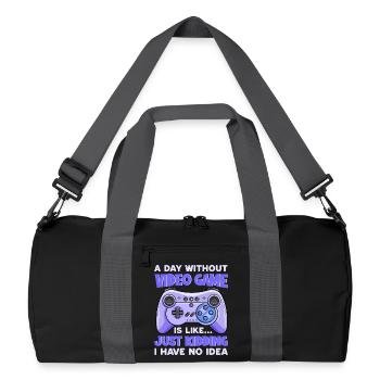 Jeux de joueurs - Sac de sport recyclé - noir/gris graphite - Devant