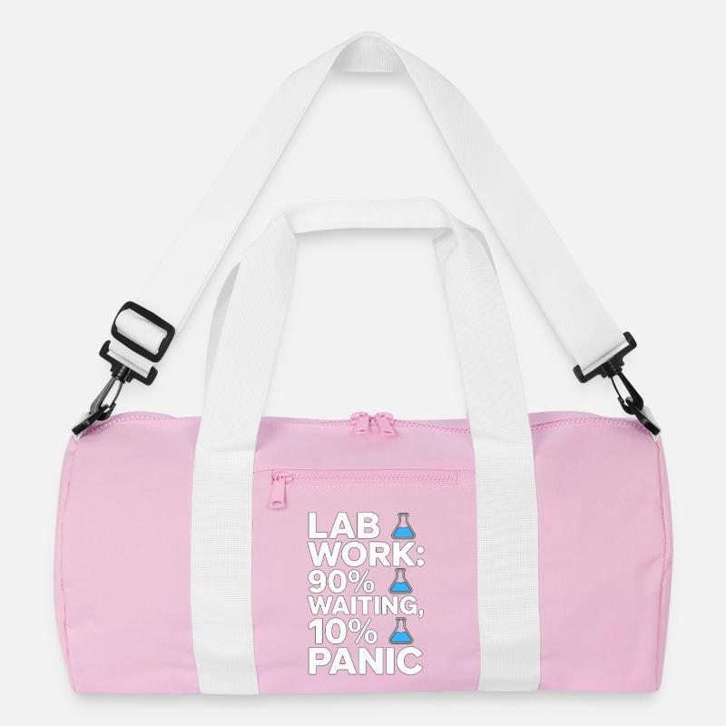 Lab Work 90% Waiting 10% Panic Clinical Lab Recycelte Duffel Bag