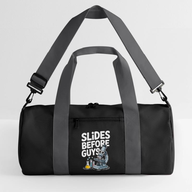 Lab Technician Slides Before Guys Laboratory Work Recycelte Duffel Bag