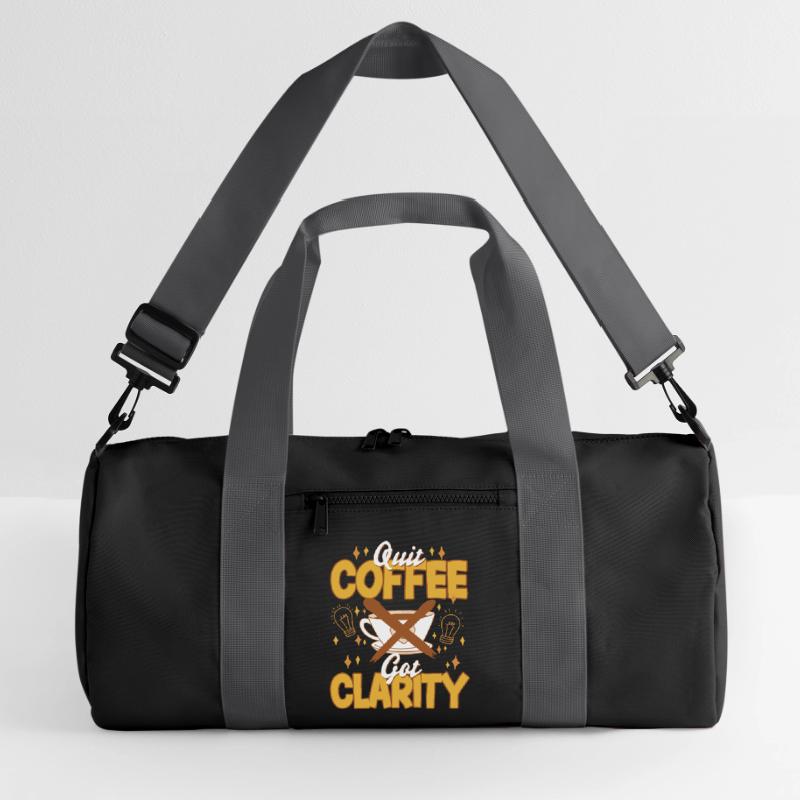 Coffee withdrawal decaffeinated ex-coffee drinker Recycled Duffel Bag
