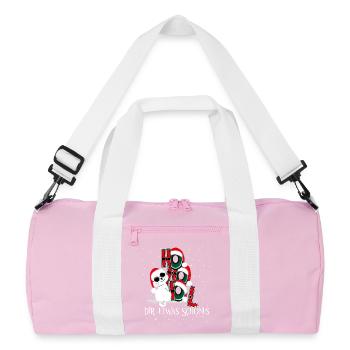 Chat d’hiver – Ho Ho Trouve quelque chose de beau - Sac de sport recyclé - rose/blanc - Devant