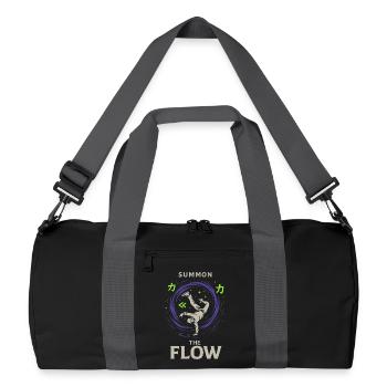 Anime Danse Streetwear Manga Hip Hop Otaku Crew - Sac de sport recyclé - noir/gris graphite - Devant