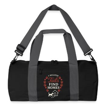 Adoption Day Pet Rescue Shelter - Recycled Duffel Bag - black/graphite grey - Front