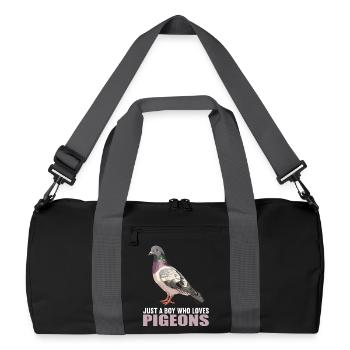 Pigeons Pigeon - Sac de sport recyclé - noir/gris graphite - Devant