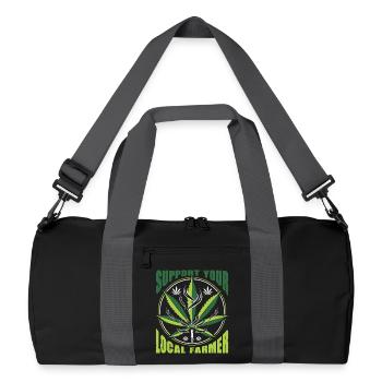 Tenues de fumeurs drôles - Sac de sport recyclé - noir/gris graphite - Devant