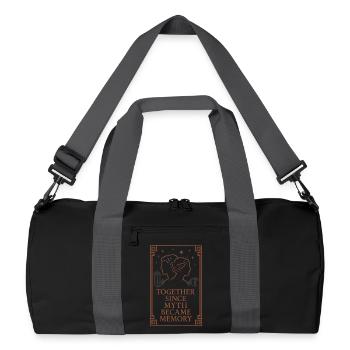 Antike Liebesmythologie Romantik Vintage - Recycelte Duffel Bag - Schwarz/Graphitgrau - Vorne