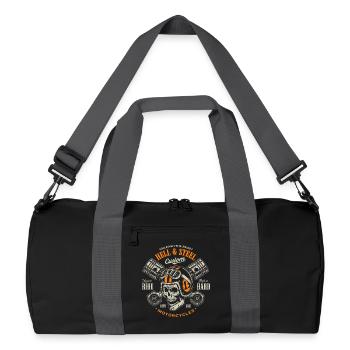 Skull Rider Custom Motorcycles - Recycled Duffel Bag - black/graphite grey - Front