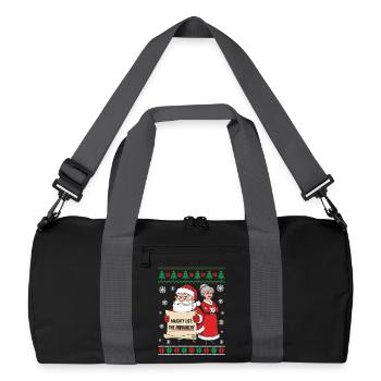 Naughty List The Patriarchy - Recycled Duffel Bag - black/graphite grey - Front