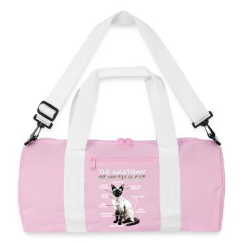 Siamkatzen T | Siamkatze Katzen Siam Katzen - Recycelte Duffel Bag - Rosa/Weiß - Vorne
