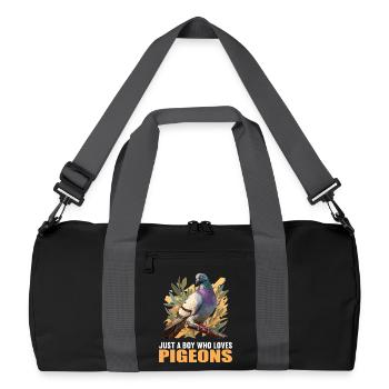 Pigeons Pigeon - Recycled Duffel Bag - black/graphite grey - Front