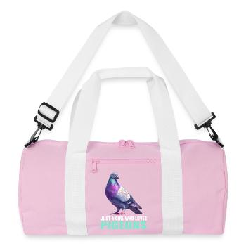 Pigeons Pigeon - Sac de sport recyclé - rose/blanc - Devant
