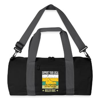 Roller Skates Roller Skates Icons Girls Roller Skate - Recycled Duffel Bag - black/graphite grey - Front