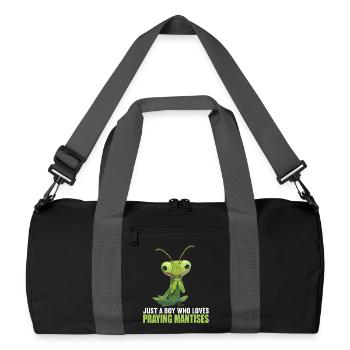 Gottesanbeterinnen Gottesanbeterin - Recycelte Duffel Bag - Schwarz/Graphitgrau - Vorne