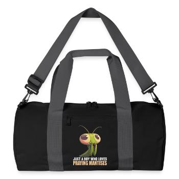Gottesanbeterinnen Gottesanbeterin - Recycelte Duffel Bag - Schwarz/Graphitgrau - Vorne