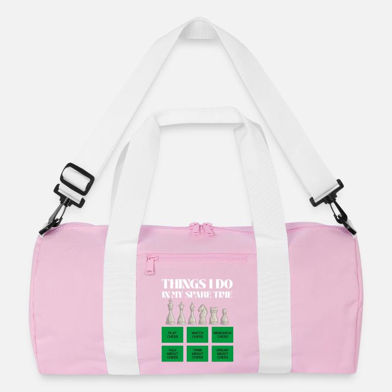 Schachzeit in der Freizeit Recycelte Duffel Bag